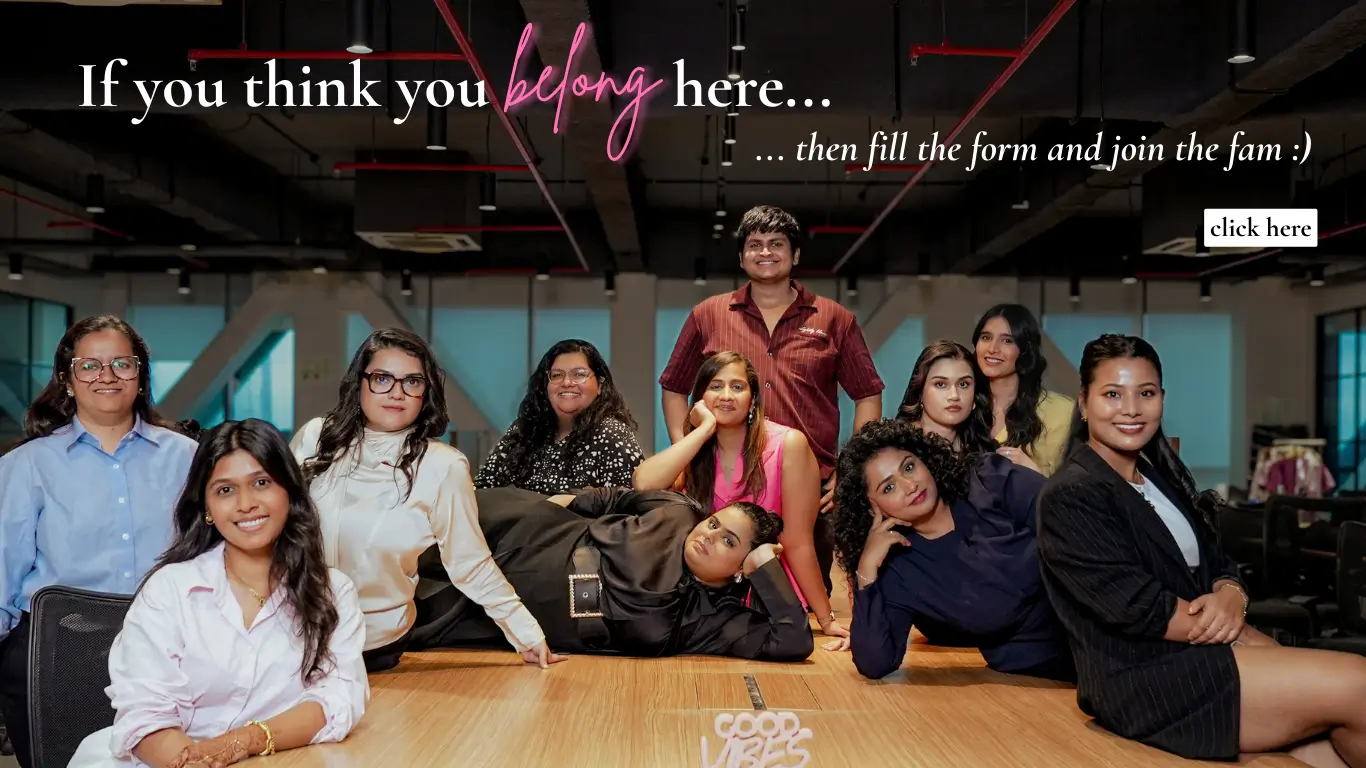 If you think you belong here, click here to fill the form and join the fam